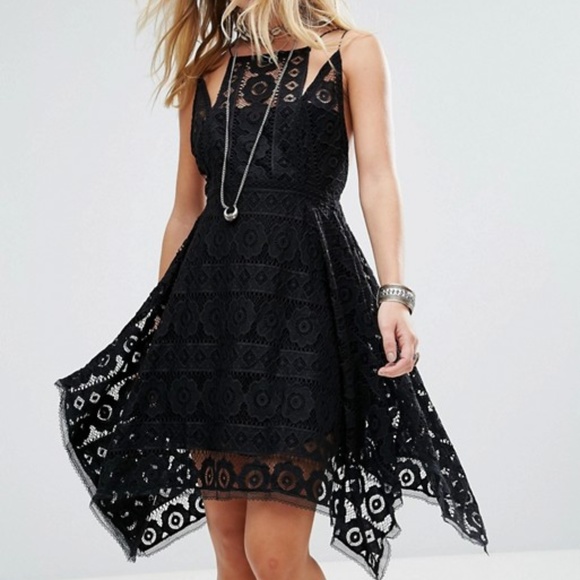 Free People Dresses & Skirts - NWT - Free People - Asymmetrical Lace Dress